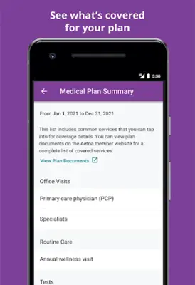 Aetna Health android App screenshot 1